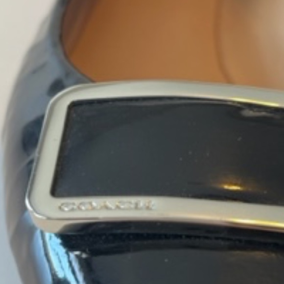 (2 for $45) Coach Black Patent Round Toe Shoes - Picture 3 of 5